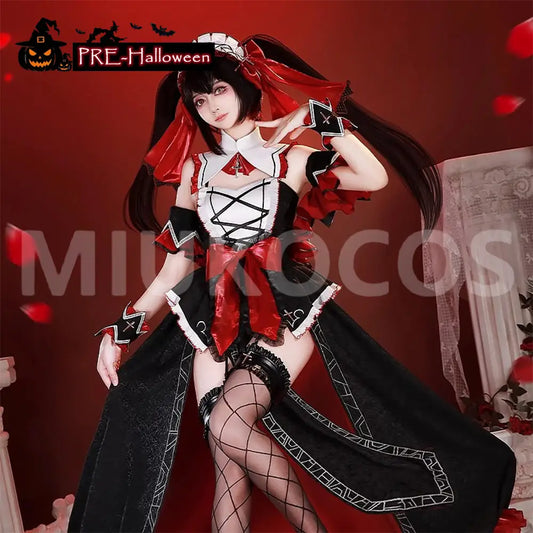 【In Stock】Anime Date A Live Cosplay Kurumi Tokisaki Cosplay Costume Premium Edition - Cosplay Costumes