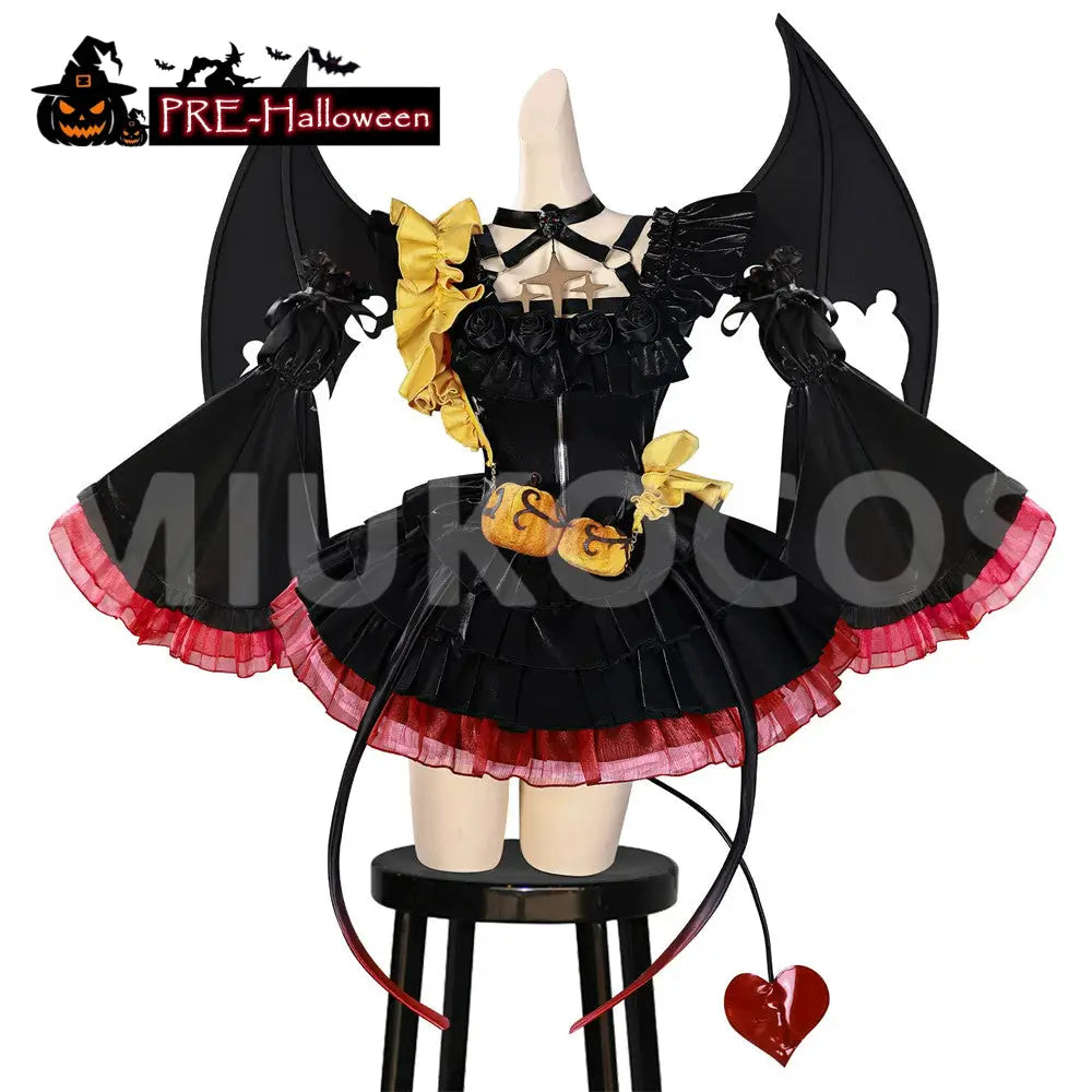 【In Stock】Anime Halloween Little Devil Women’s Lolita Dress Cosplay Costume Plus Size - Cosplay Costumes