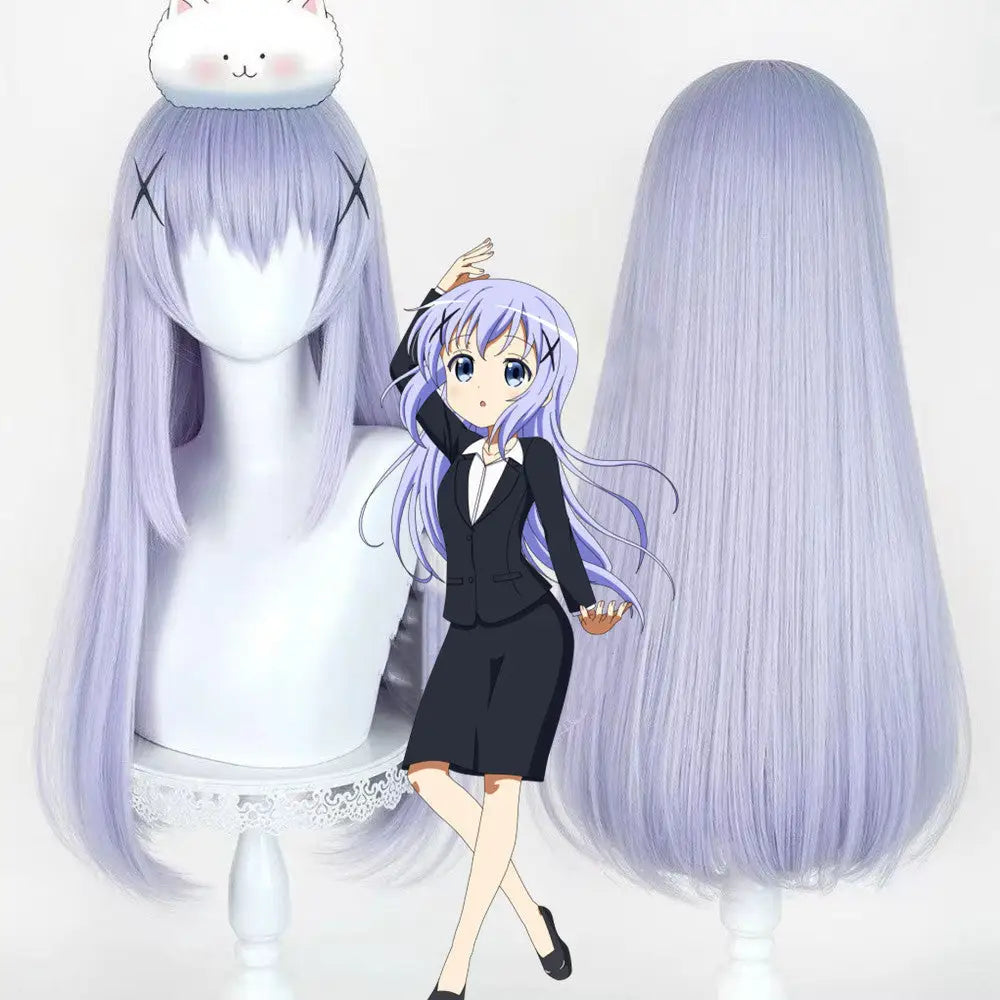【In Stock】Anime Is the Order a Rabbit? Cosplay Chino Kafuu Cosplay Wig - Wig Only - Cosplay Wigs