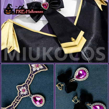 【In Stock】Anime Meitantei Pretty Cure! Cosplay Moria Luluka Cure Arcana Shadow キュアアルカナ・シャドウ Cosplay Costume Premium