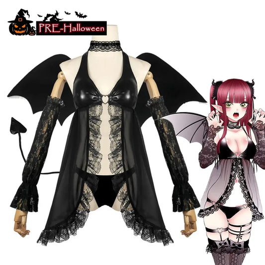【In Stock】Anime My Dress Up Darling Cosplay Little Devil Kitagawa Marin Cosplay Costume - Cosplay Costumes