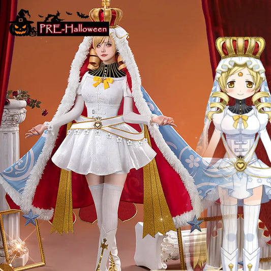 【In Stock】Anime Puella Magi Madoka Magica Cosplay Mami Tomoe Cosplay Costume Premium Edition - Cosplay Costumes