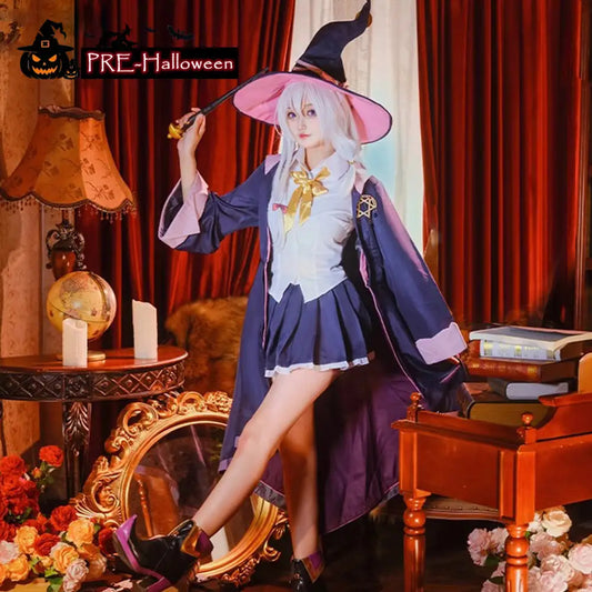 【In Stock】Anime Wandering Witch: The Journey of Elaina Cosplay Elaina Cosplay Costume - Cosplay Costumes