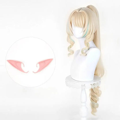 【In Stock】Game Genshin Impact Cosplay Vesna Cosplay Wig - Wig Style1 with Ears - Cosplay Wigs