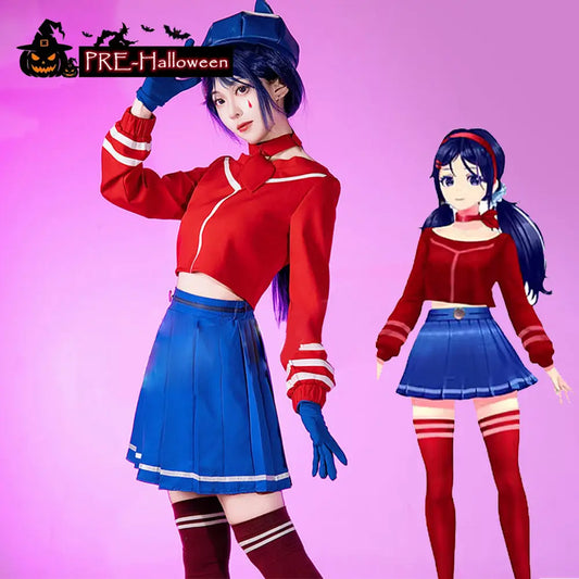 【In Stock】Game MiSide Cosplay Cap-Wearing Mita Cosplay Costume - Cosplay Costumes