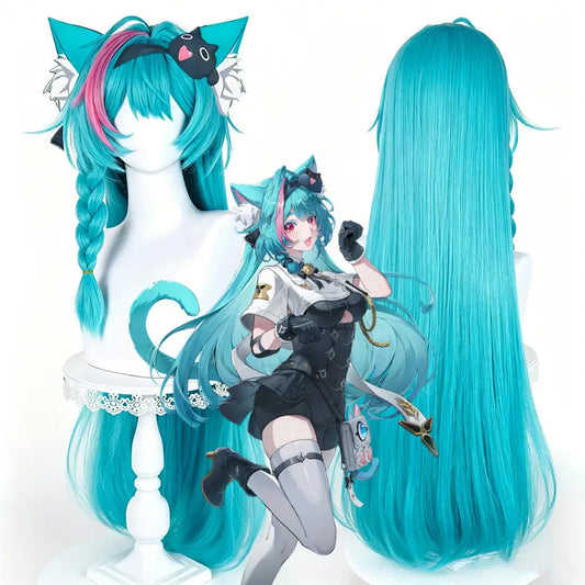 【In Stock】Game Neverness to Everness 이환 Cosplay Mint Cosplay Wig - Cosplay Wigs
