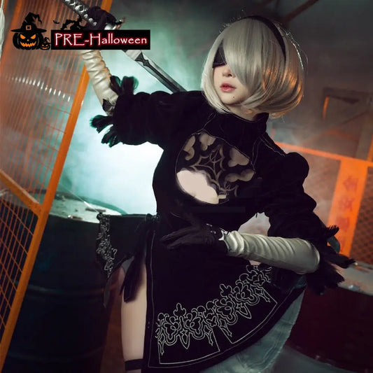 【In Stock】Game NieR: Automata Cosplay YoRHa No.2 Type B Cosplay Costume - Cosplay Costumes
