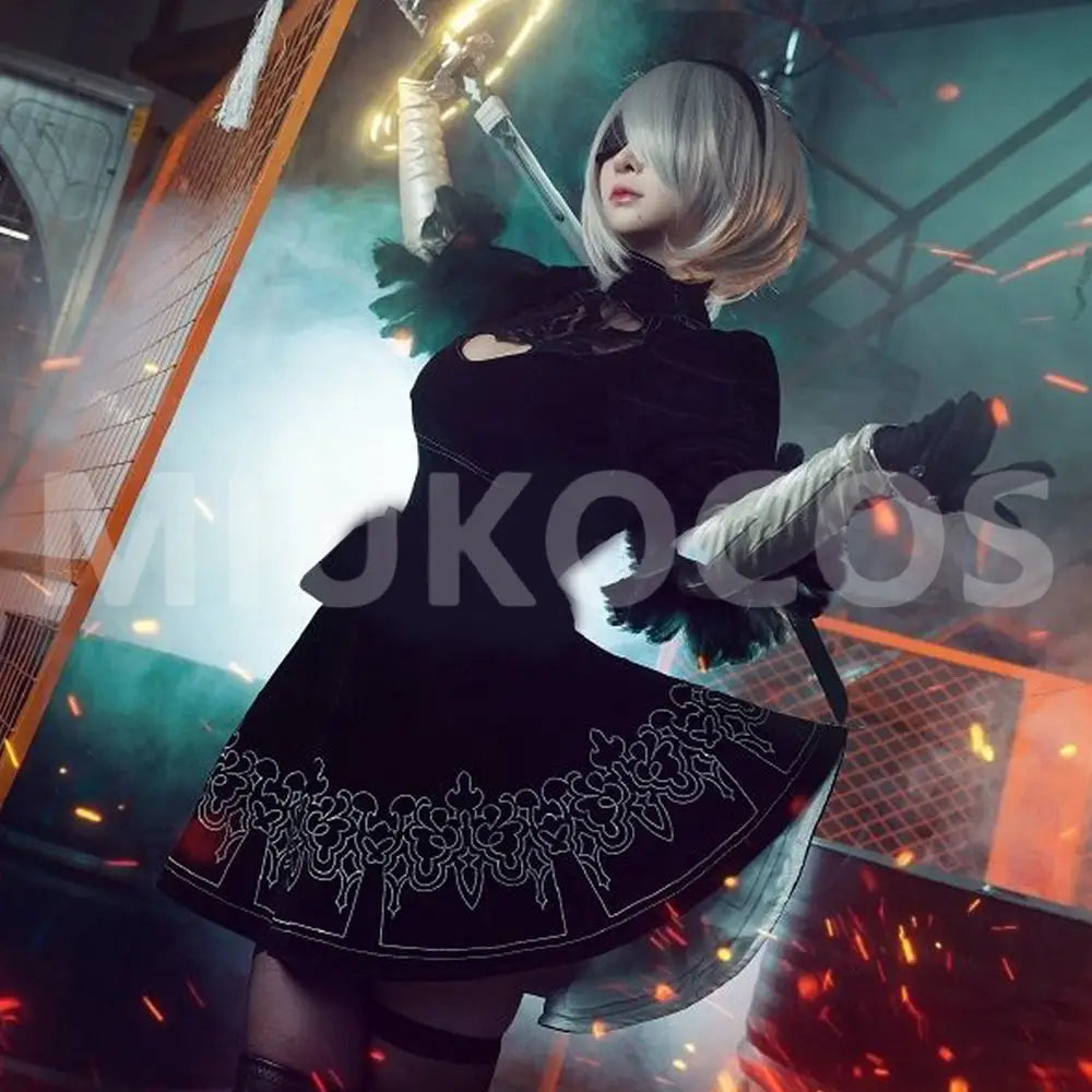 【In Stock】Game NieR: Automata Cosplay YoRHa No.2 Type B Cosplay Costume - Cosplay Costumes