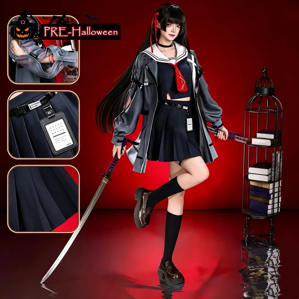 【In Stock】Game Wuthering Waves Cosplay Chisa Cosplay Costume Premium Edition - Cosplay Costumes