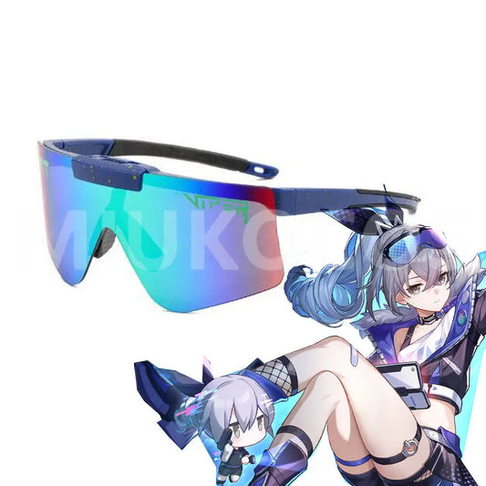 【In Stock】MiukoCosplay Game Honkai: Star Rail Cosplay Stellaron Hunters Silver Wolf Sunglasses Accessory Prop - Cosplay