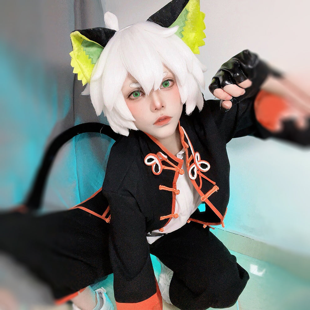 【In Stock】Game Arknights Cosplay Luo Xiaohei Cosplay Costume - Cosplay Costumes