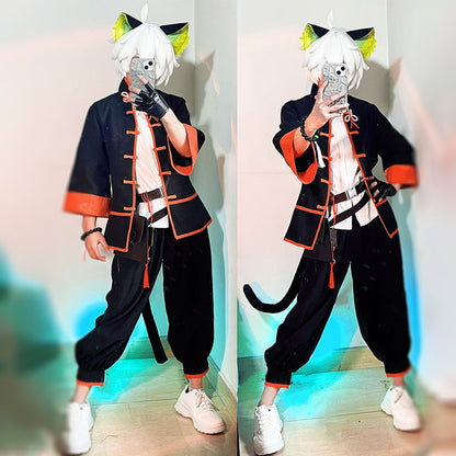 【In Stock】Game Arknights Cosplay Luo Xiaohei Cosplay Costume - Cosplay Costumes