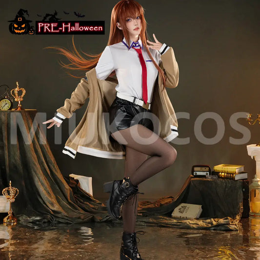 【Pre-Sale】Anime Steins;Gate Cosplay Kurisu Makise Cosplay Costume Premium Edition - Cosplay Costumes