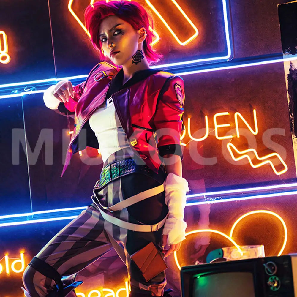 【Pre-Sale】Game League of Legends Cosplay Arcane Vi Cosplay Costume - Cosplay Costumes