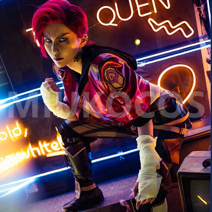 【Pre-Sale】Game League of Legends Cosplay Arcane Vi Cosplay Costume - Cosplay Costumes