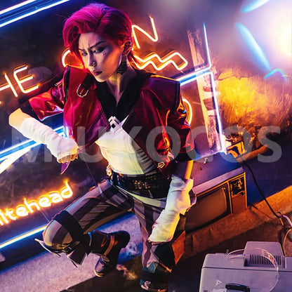 【Pre-Sale】Game League of Legends Cosplay Arcane Vi Cosplay Costume - Cosplay Costumes