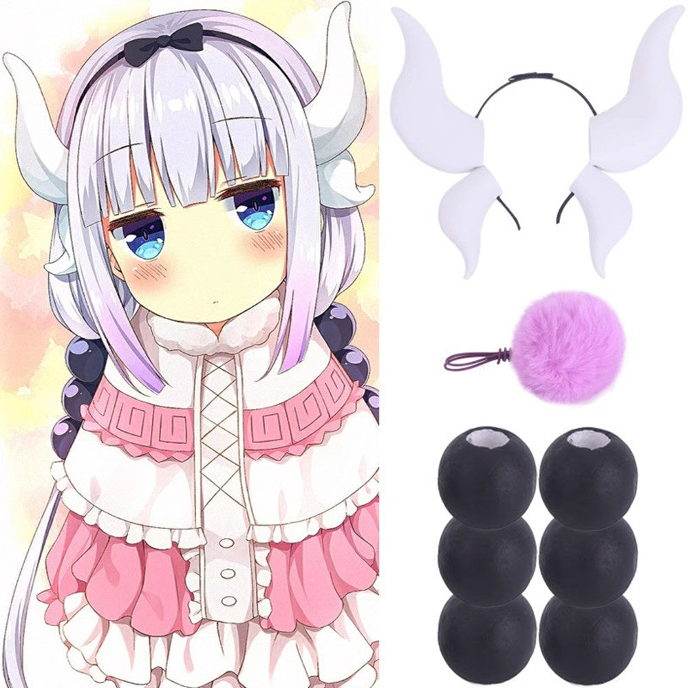 【In Stock】Anime Miss Kobayashi's Dragon Maid Cosplay Kanna Kamui Cosplay Wig