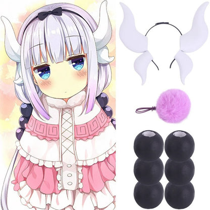 【In Stock】Anime Miss Kobayashi's Dragon Maid Cosplay Kanna Kamui Cosplay Wig