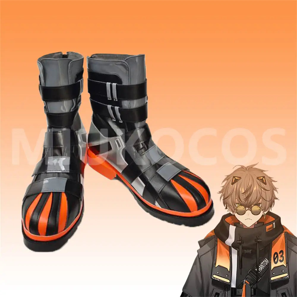 VTuber NIJISANJI Cosplay Alban Knox Cosplay Shoes - Cosplay Shoes Boots